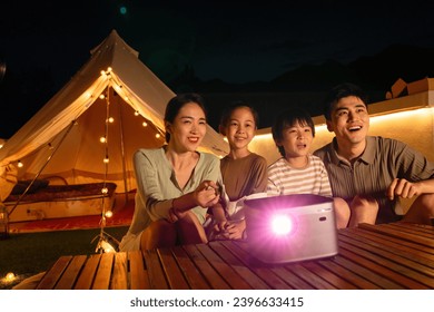 In a family of outdoor camping - Powered by Shutterstock