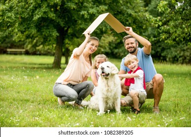 Family Plans House Construction For The Future As A Target