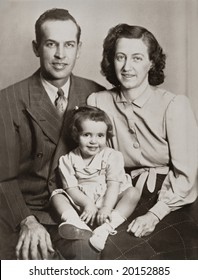 Family Portrait Antique Photograph - Shutterstock ID 20152885