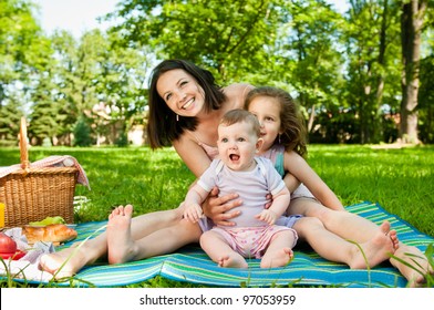 Family portrait - mother with children