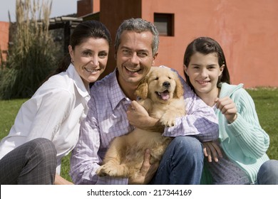 Family Portrait With Puppy