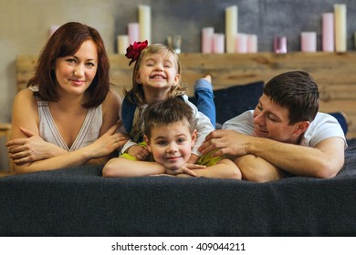 Family Portrait In The Studio. Love Is All Around.