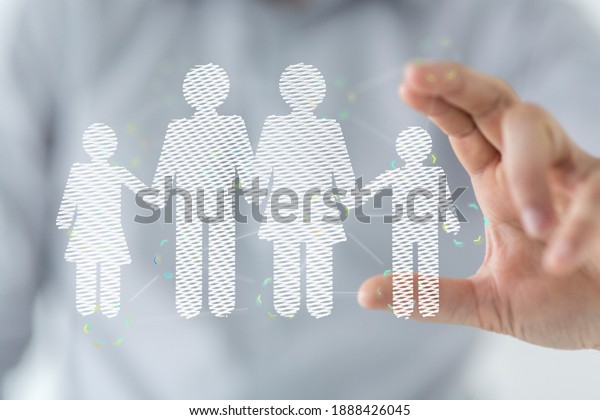 Family Protection And Care\
Concept