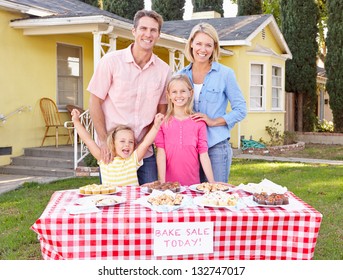 Family Running Charity Bake Sale