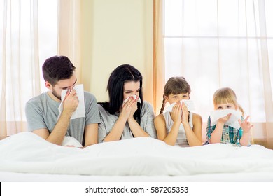 The Family Is Sick In Bed