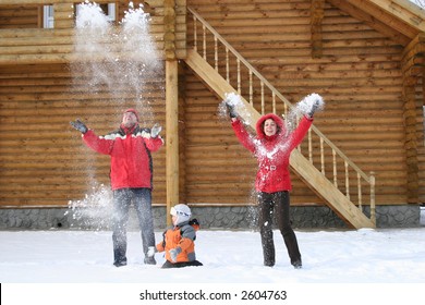 Family Throw Snow