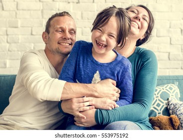 Family Together Cuddling Love Happy