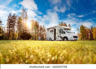 Family vacation travel RV, holiday trip in motorhome, Caravan car Vacation. - Shutterstock ID 1622015758