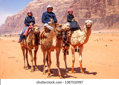 A Family In The Wadi Rum, Jordan 