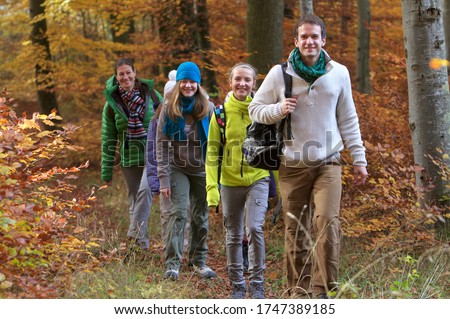 Similar – Image, Stock Photo woman in autumnal scene, spain