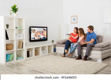 Family Watching Tv