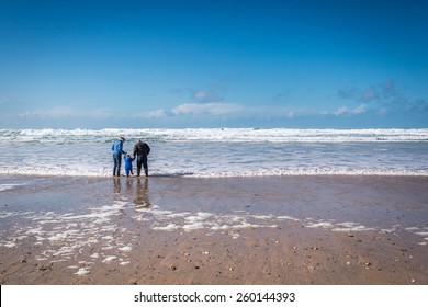 Family At Watergate Bay