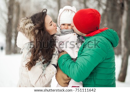 Family in winter