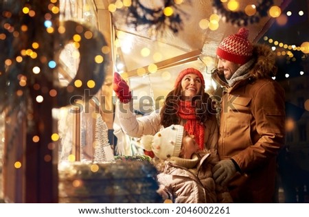 Similar – Image, Stock Photo lights at the christmas market