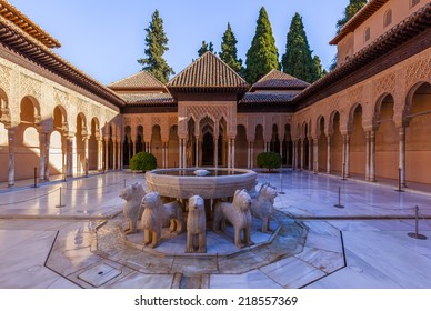 Famous Alhambra is a palace and fortress complex located in Granada, Andalusia, Spain
