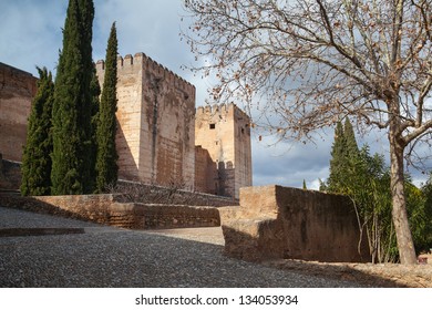 Famous Alhambra Palace In Grenada In Spain