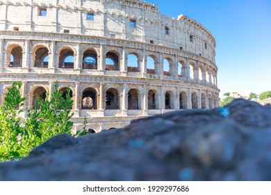 Famous antique Colosseum in Rome
