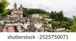 Famous baroque basilica Bom Jesus do Monte in Braga, Portugal, listed as UNESCO world heritage site