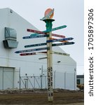 Famous Barrow Post in Barrow, Alaska