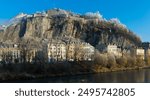 Famous Bastille fortress on right bank of Isere river in Grenoble, France