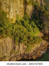 famous beach with basalt columns
