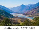 The famous bend or first curve of the Yangtze river in Lijang, Yunnan Province, China