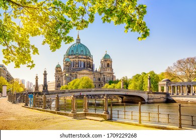 the famous berlin cathedral at summertime