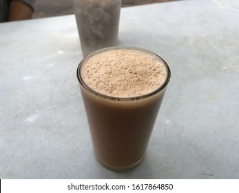 Famous Breakfast Drink Called “teh Tarik” And “kopi Tarik” Photography.