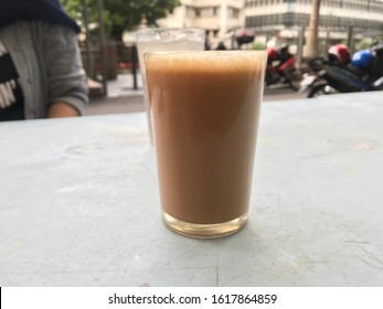 Famous Breakfast Drink Called “teh Tarik” And “kopi Tarik” Photography.