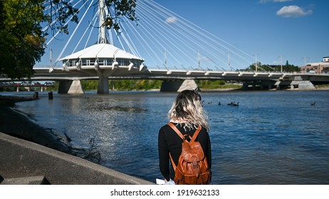 Famous Bridge In Winnipeg, Manitoba