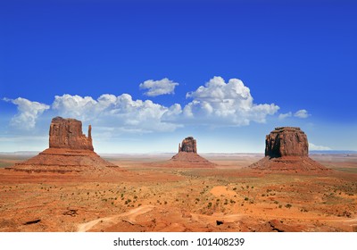 The Famous Buttes Of Monument Valley, Utah, USA