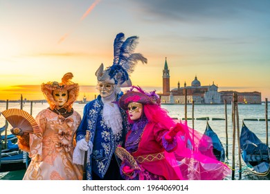 Famous Carnival In Venice, Italy