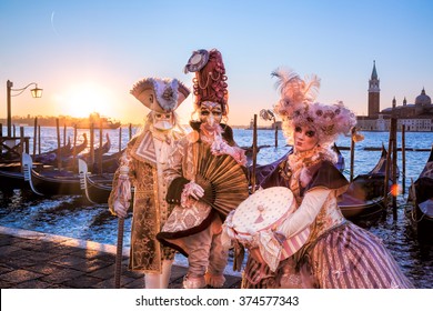 Famous Carnival In Venice, Italy
