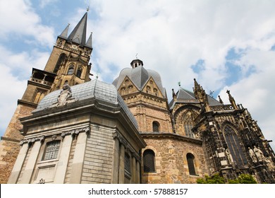 The famous cathedral of Aachen, also known as the Dom or Kaisersdom is the oldest cathedral church in Northern Europe