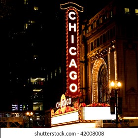 Famous Chicago Theater Sign