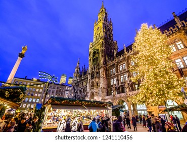 Famous Christmas Market In Munich - Germany