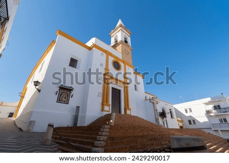 Famous church building in Ayamonte 