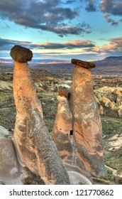 Famous city  Cappadocia in Turkey, HDR photography