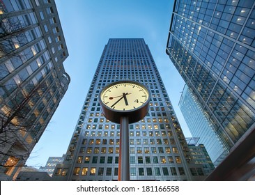 famous clock at Reuters Plaza  - Powered by Shutterstock