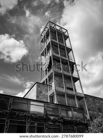 Famous clocktower in Aarhus, Denmark