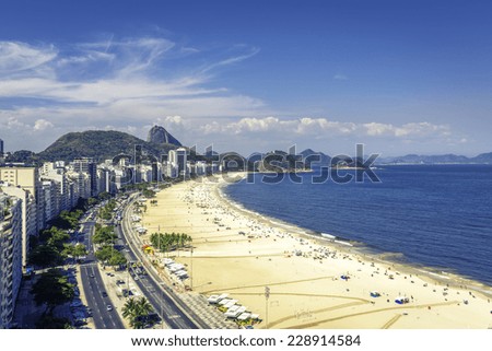 Similar – Image, Stock Photo Copacabana Brazil Beach