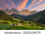 Famous Dolomites mountains, Italy, Europe