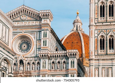 Famous Duomo Cathedral Of Florence, Italy