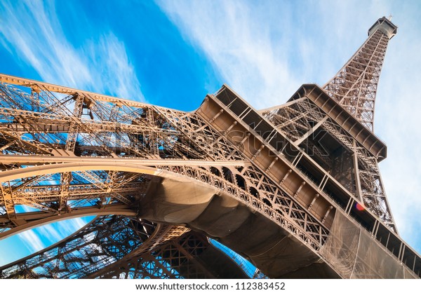 Famous Eiffel Tower Paris France Stock Photo (Edit Now) 112383452