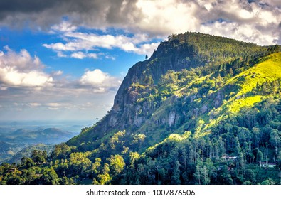 Famous Ella Rock Mountain In Central Sri Lanka