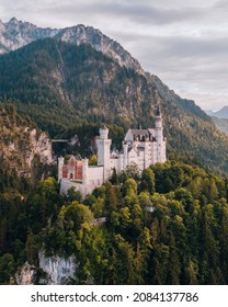 Famous Fairy Tale Castle In Bavaria, Neuschwanstein, Germany