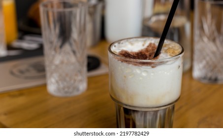 Famous Frozen Cappuccino Coffe In Greece