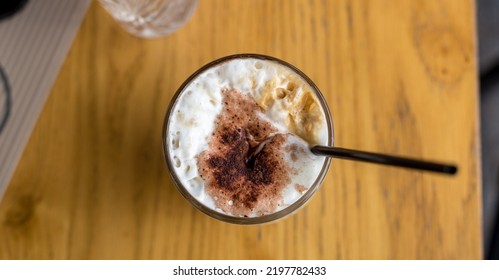 Famous Frozen Cappuccino Coffe In Greece