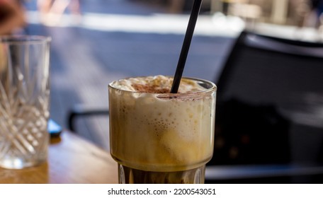 Famous Frozen Cappuccino Coffe In Greece