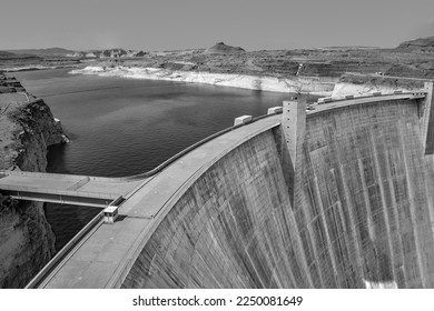 famous Glen canyon dam near Page, Arizona, USA - Shutterstock ID 2250081649